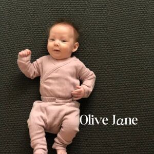 Kate Quinn Organic Cotton Onesie & Pants Outfit